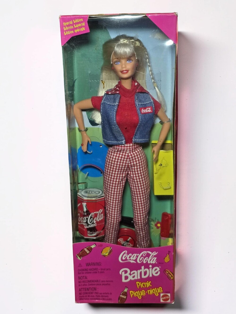 Coca-Cola Picnic Barbie Doll New In Box 1997 Special Edition